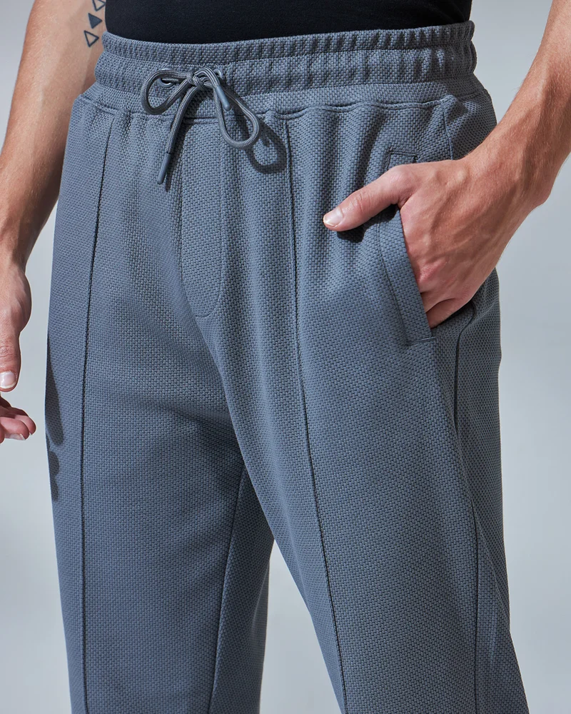 bewakoof  Men's Grey Warm Track Pants for Men | Best Price UAE